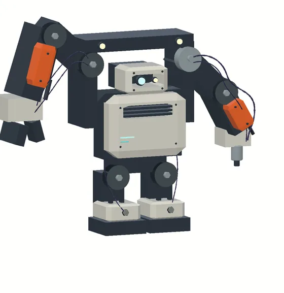 A robot built from cubes