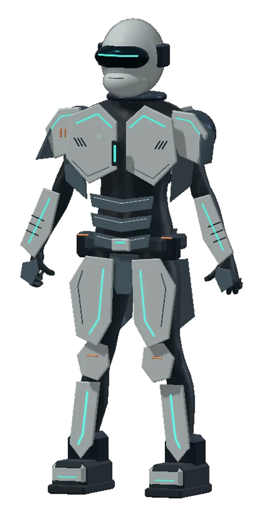 Orion, a sci-fi suit on a 183 cm mannequin.